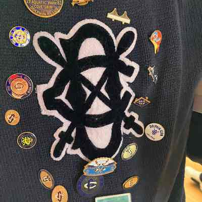 Dave's letter sweater