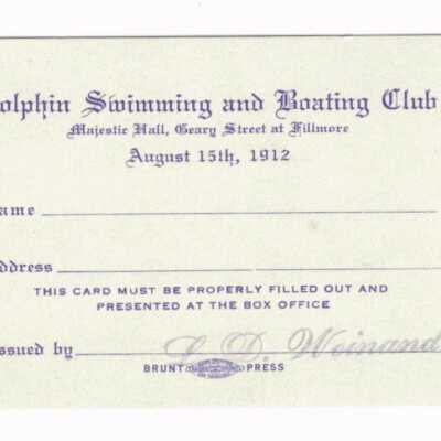 Ticket for Semi Annual Ball