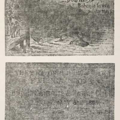 Copies of Train Ticket and Invitation Card