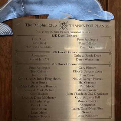 Plaque in Appreciation Donors
