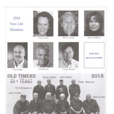 2018 Milestones and Individual Life Member Photographs