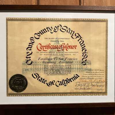Framed Certificate