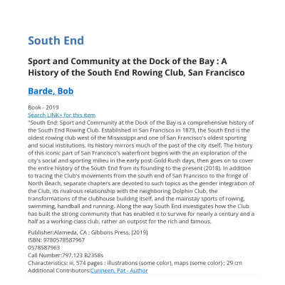 South End Book Summary