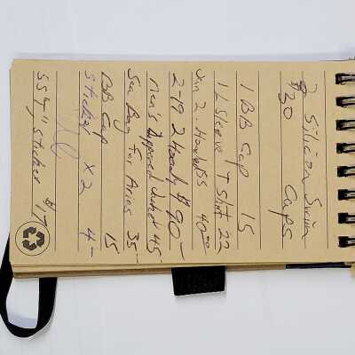 View of opened pad