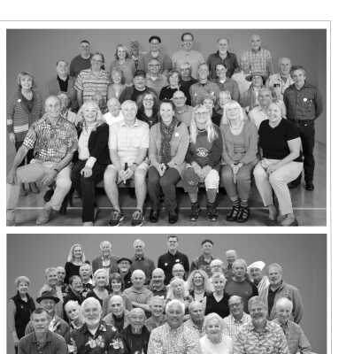 Two groups of Life Members Spring 2015 Log