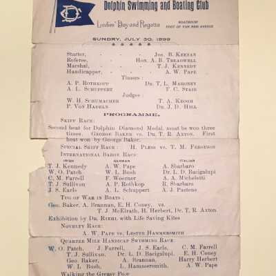Program for Ladies Day and Regatta