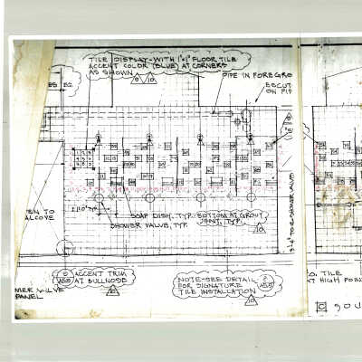 1999 Shower Tiles Locker Room Expansion Phase 2 Womens' Shower Tiles