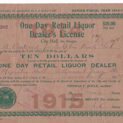 Liquor License for Event