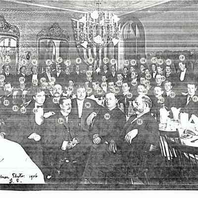 Photocopy of Annual Banquet Photograph 1906