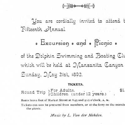Copy of Invitation to Annual Excursion and Picnic