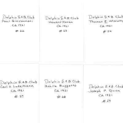 Backs of Photos
