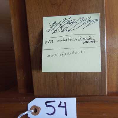 Note on back of trophy