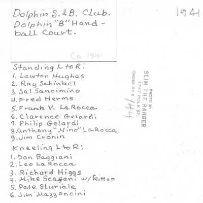 Back of Photo