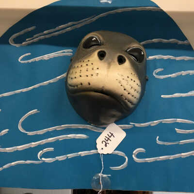 Seal head on paper