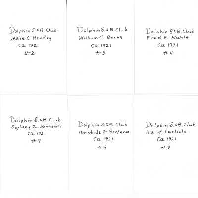 Backs of Photos
