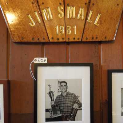 Framed copy on west wall Main Boathouse with name board (July 2020)