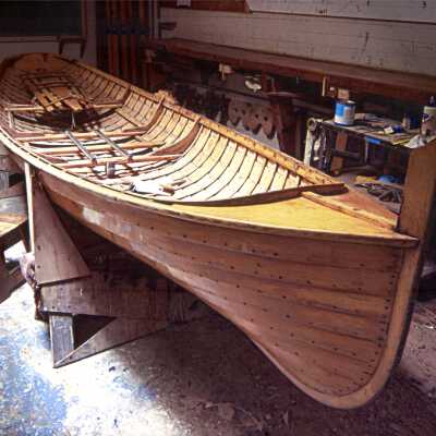 In the Dolphin Club boatshop: Photo by Colin Gift