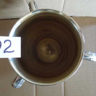Cup interior from above; all 3 handles visible