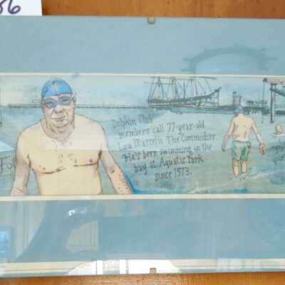 Framed Newspaper Cartoon