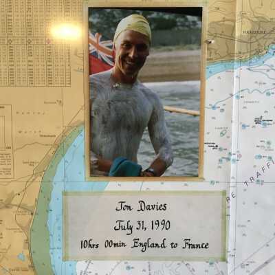 Jon Davies English Channel Swim 1990