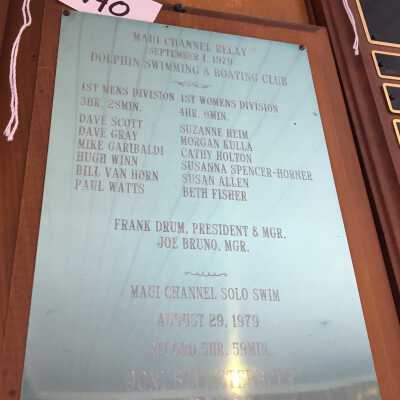 Swimming Plaque