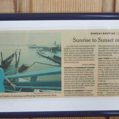 Framed Newspaper Article