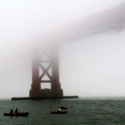 Dangerous conditions for a swim across the shipping channel