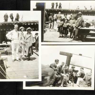 Spectators at rowing regatta