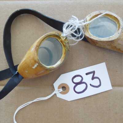 Wooden swim goggles