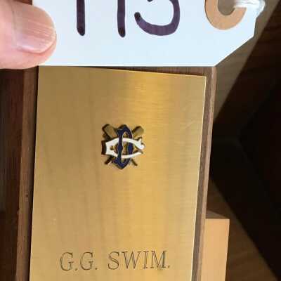 engraved brass plate