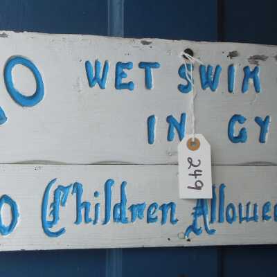 Weight room door signs