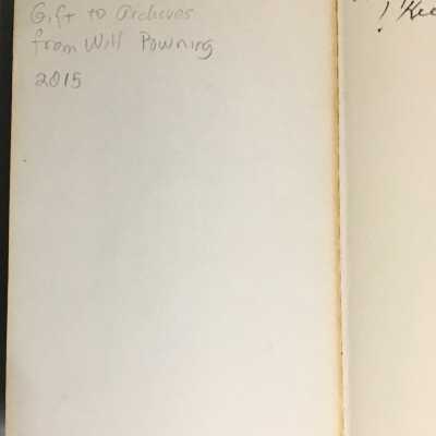 Inside cover left side