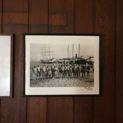 Framed copy used to be on west wall of main boathouse July 2020