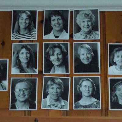 Group of 12 photos of women life members