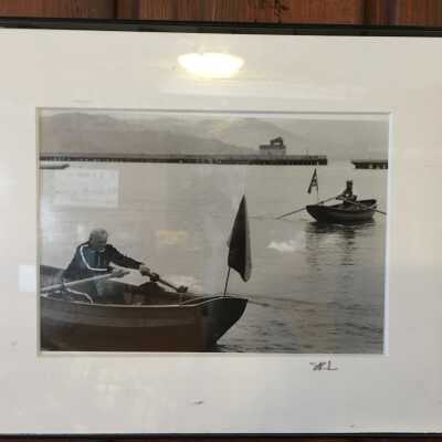 Joe Bruno in his Boat 1989