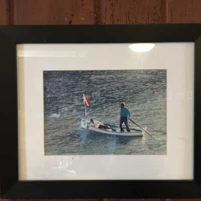 Jon Bielinski and Frank Mennucci in boat