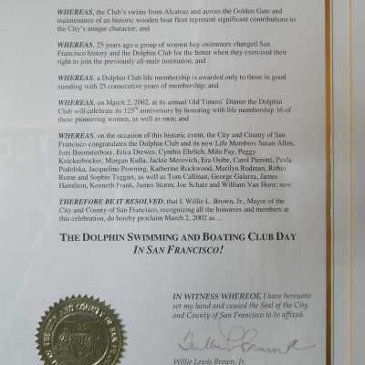 Framed Proclamation, 125th anniversary