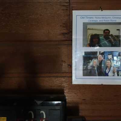 Formerly displayed behind big bar.