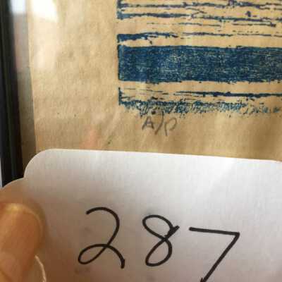 Lower left print number