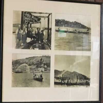 Four photos of Wieland on 75th Anniversary