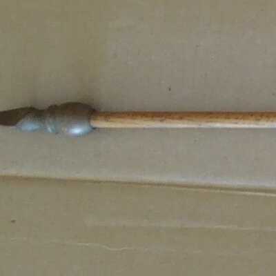 Wood pole with finial tip