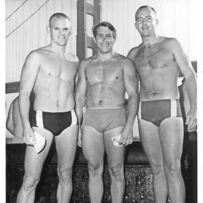 Steve Cuthbert right at GG Swim 1965; See Photograph Folder 196502