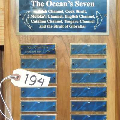 Oceans Seven Swim Plaque
