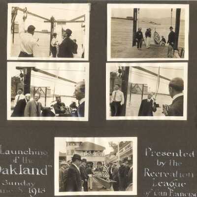 Launching the "Oakland"