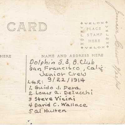 Back of postcard