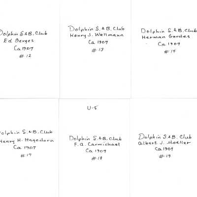 Backs of Photos