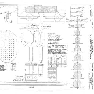 HAER CA-2358 “Dolphin Club Rowboat, Sliding Seat Single” Sheet 2 of 2