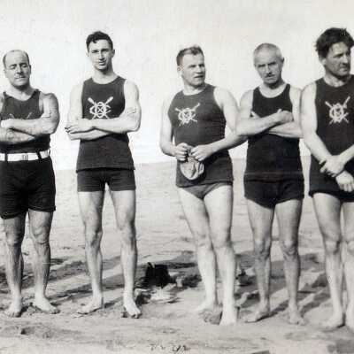 Dolphin Club Swimmers at Hike & Dip 1920