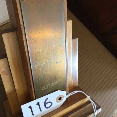 Brass plate