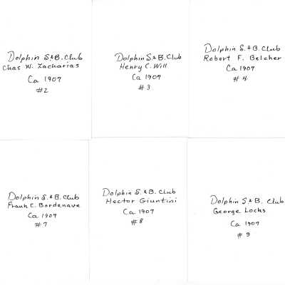 Backs of Photos